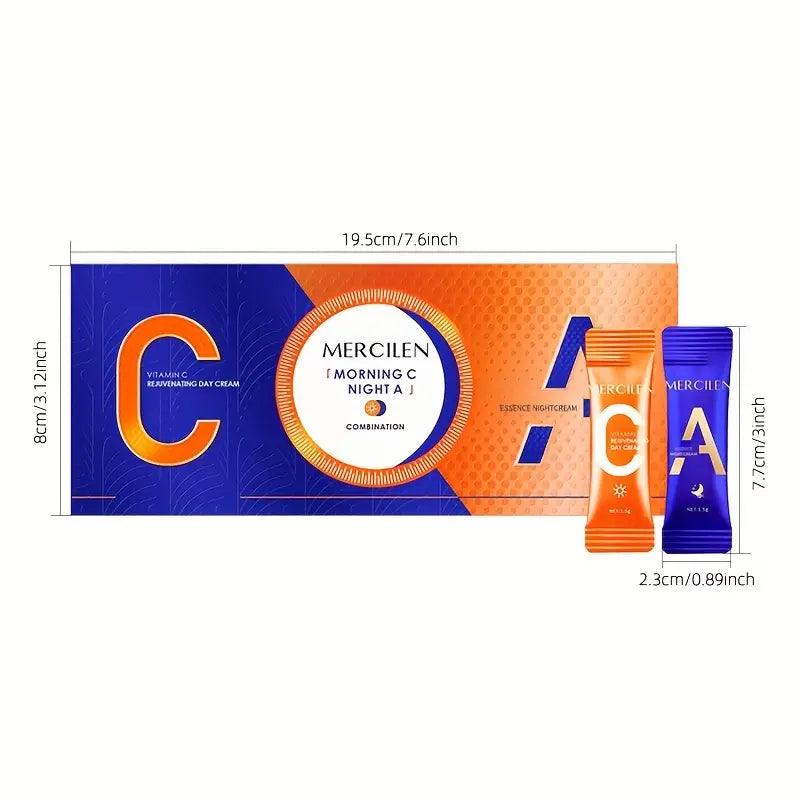 Veido kremas dieninis / naktinis vitaminas C+ vitaminas A, 2x1,5 g