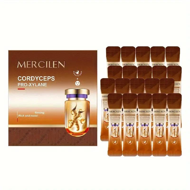 Cordyceps dvigubo poveikio naktinė veido kaukė su niacinamidu, 4 ml