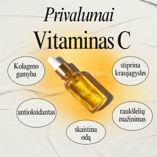 Vitamino C nauda veido serume