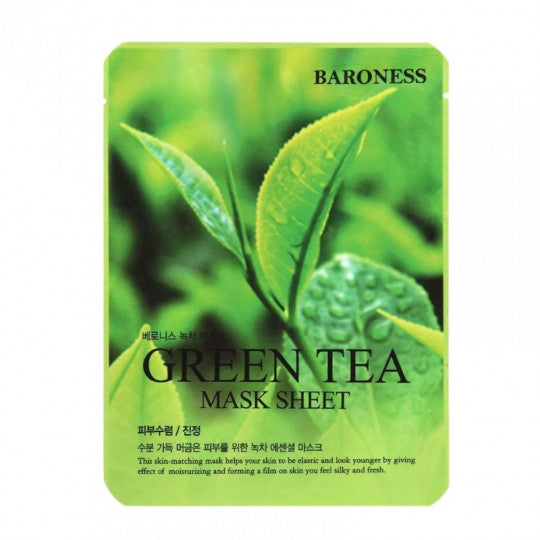 BARONESS lakštinė veido kaukė Green Tea